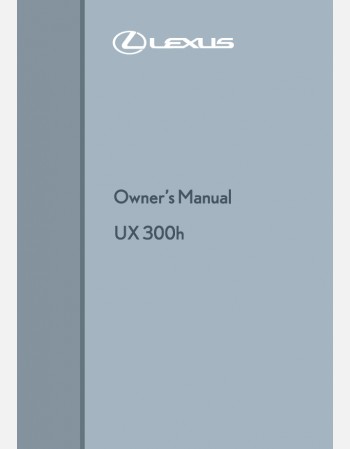 lexus ux 300h 2024-2025 owners manual